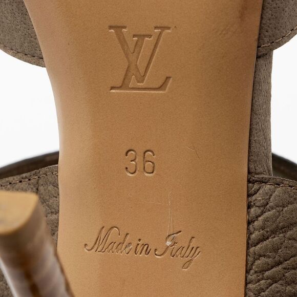 Louis Vuitton Suede Gladiator Sandals - Size 6 / 36 - Picture 7 of 8